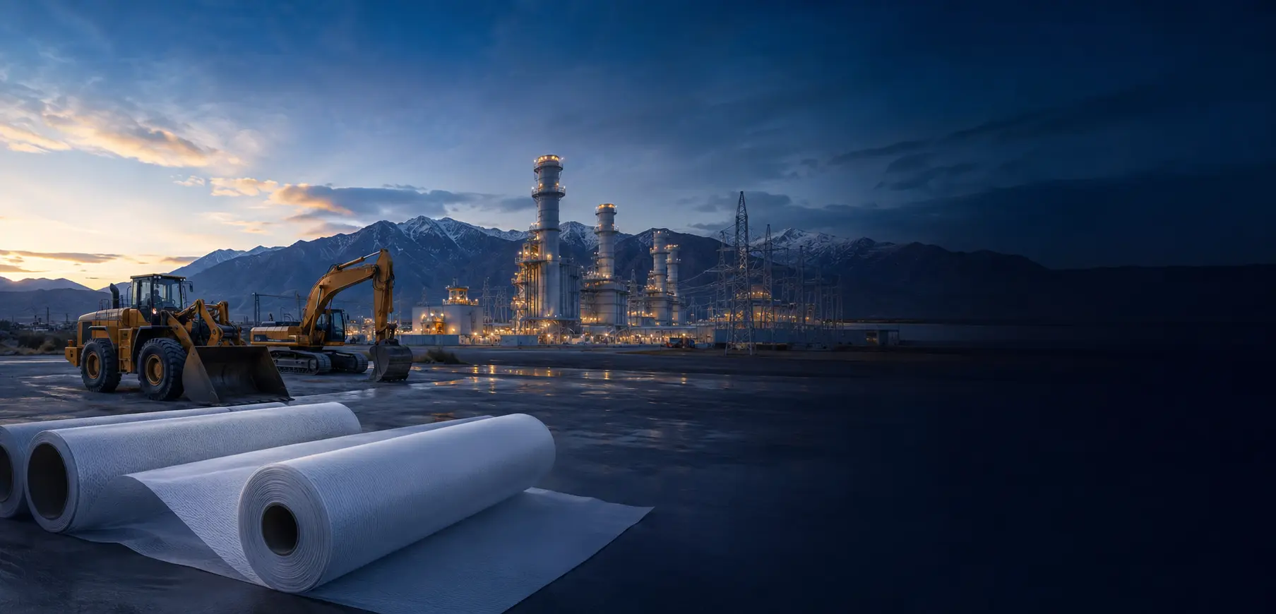 Power, construction and technical-textile industries